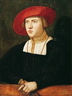 Христоф Амбергер. "Молодой человек в берете". 1530.